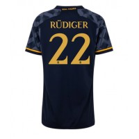 Dámy Fotbalový dres Real Madrid Antonio Rudiger #22 2023-24 Venkovní Krátký Rukáv